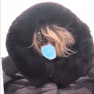 NWT Coat Jacket Puffer Fur Parka winter down warm